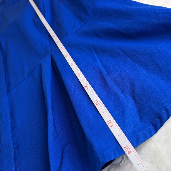 ☀️Apt 9 NWT pleated top Large blue - Picture 13 of 14